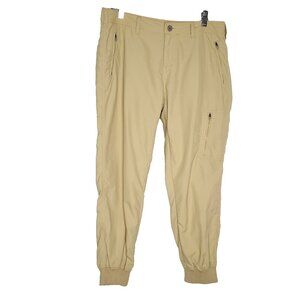 Womens Gramicci Pants 8 Tan Nylon Athletic Jogger Outdoor Hiking Cargo